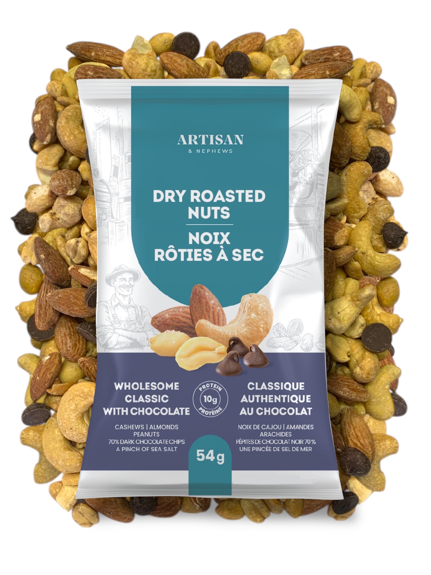 Wholesome Dry Roasted Nuts - Wholesome Classic with Chocolate